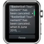 apple watch calendar event notification