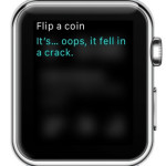apple watch flip a coin result