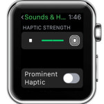apple watch haptic strength setting