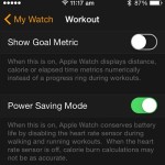 apple watch power saving mode