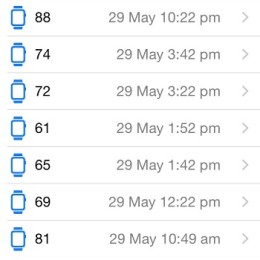 apple watch sporadic heart rate measurements