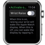apple watch wrist raise disabled
