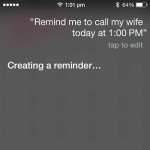asking siri to create a call reminder