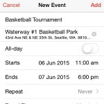 create new ios calendar event