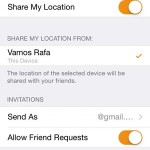 find my friends settings