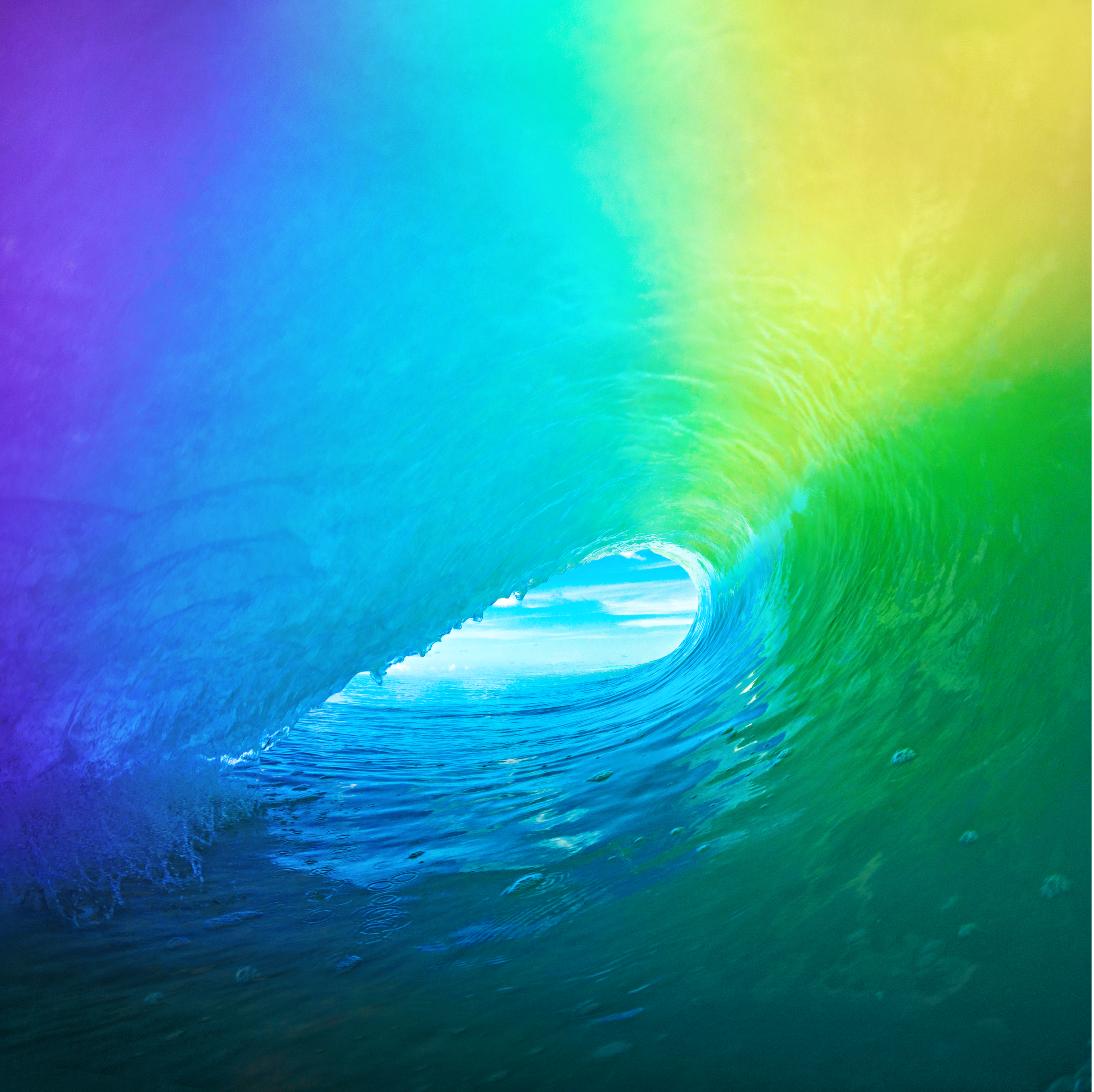 Download The Colored Wave Default Ios 9 Wallpaper Iphonetricks Org