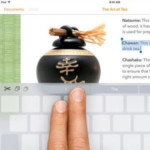 ios 9 keyboard cursor trick