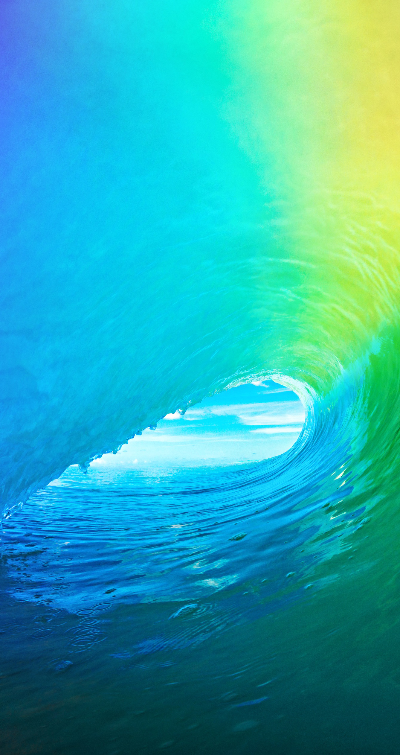 Download The Colored Wave Default IOS 9 Wallpaper IPhoneTricksorg