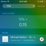 iphone interactive playback and calculator search results