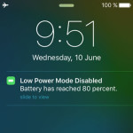 iphone low power mode push notification