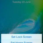 set image as iphone home and lock screen wallpaper