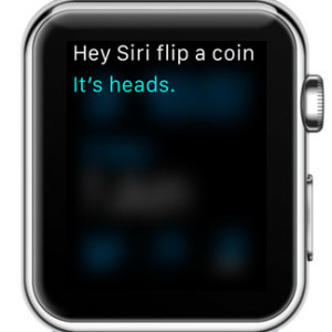 siri flipping a coin