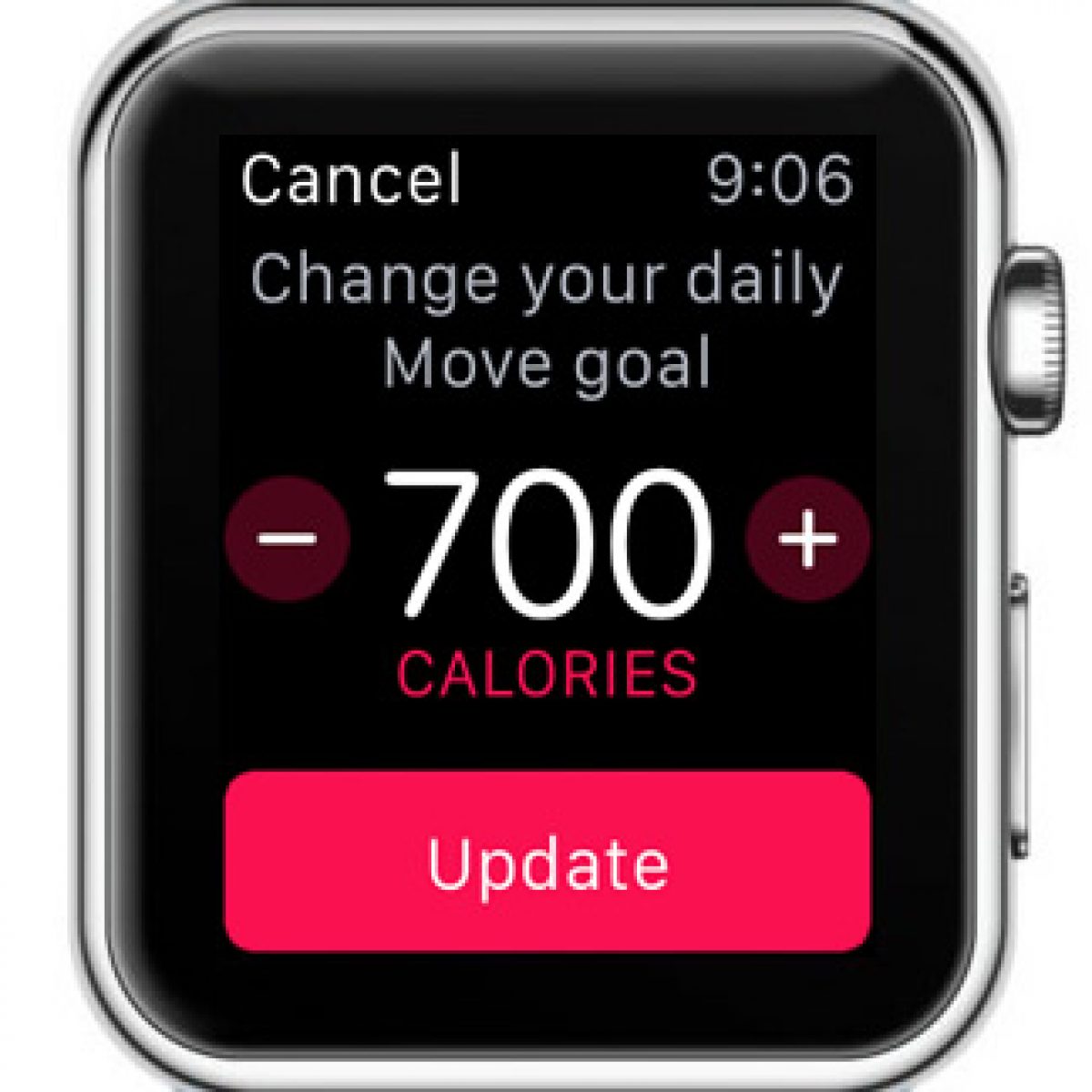 changing move goal on apple watch