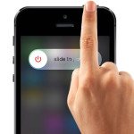 pressing iphone shutdown button