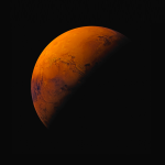 Orange Planet Wallpaper