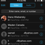 facetime app recent call history