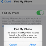 find my iphone icloud turn on setting