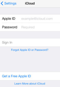 get a free apple id icloud setting