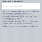 iforgot enter apple id screen