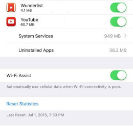 ios 9 wi-fi assist feature
