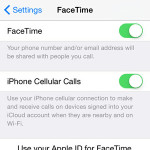 iPhone FaceTime settings