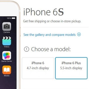 iphone 6s online pre-order screen