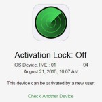 iphone activation lock status off