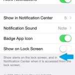 iphone messages notification show on lock screen setting
