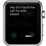 apple watch facetime call via siri