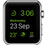 green modular watch face