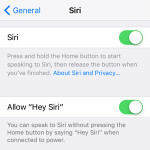 hey siri setup settings