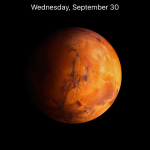 ios 9.1 orange planet wallpaper