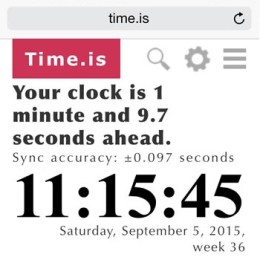 iphone time keeping error