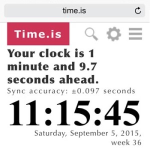 iphone time keeping error