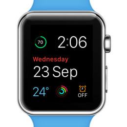 multicolor modular apple watch face