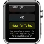 mute apple watch stand reminders for today