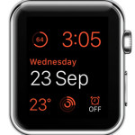 orange watch face color