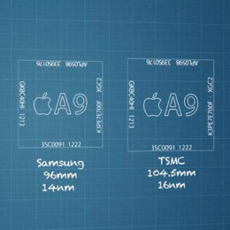 samsung vs tsmc iphone 6s a9 chips