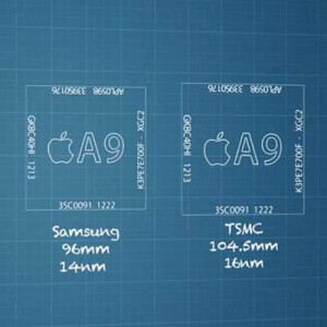 samsung vs tsmc iphone 6s a9 chips