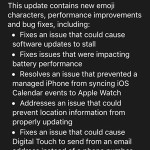 watchos 2.0.1 update log