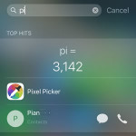 spotlight search pi constant recognition