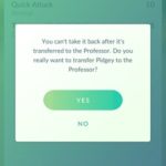 confirm pokemon transfer prompt