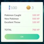 excellent throw pokemong go xp reward