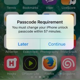 iphone change unlock passcode requirement screen