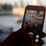 playing pokemon go at dawn