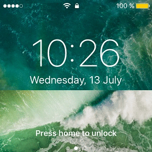 press home to unlock vs slide to unlock
