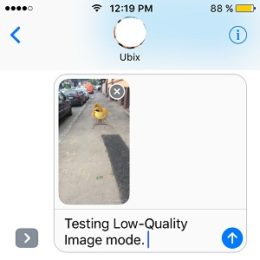 testing ios 10 low quality image mode
