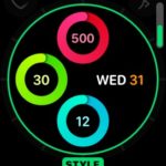 analog activity ring customization screen