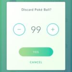 discarding poke balls