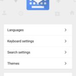 gboard settings page